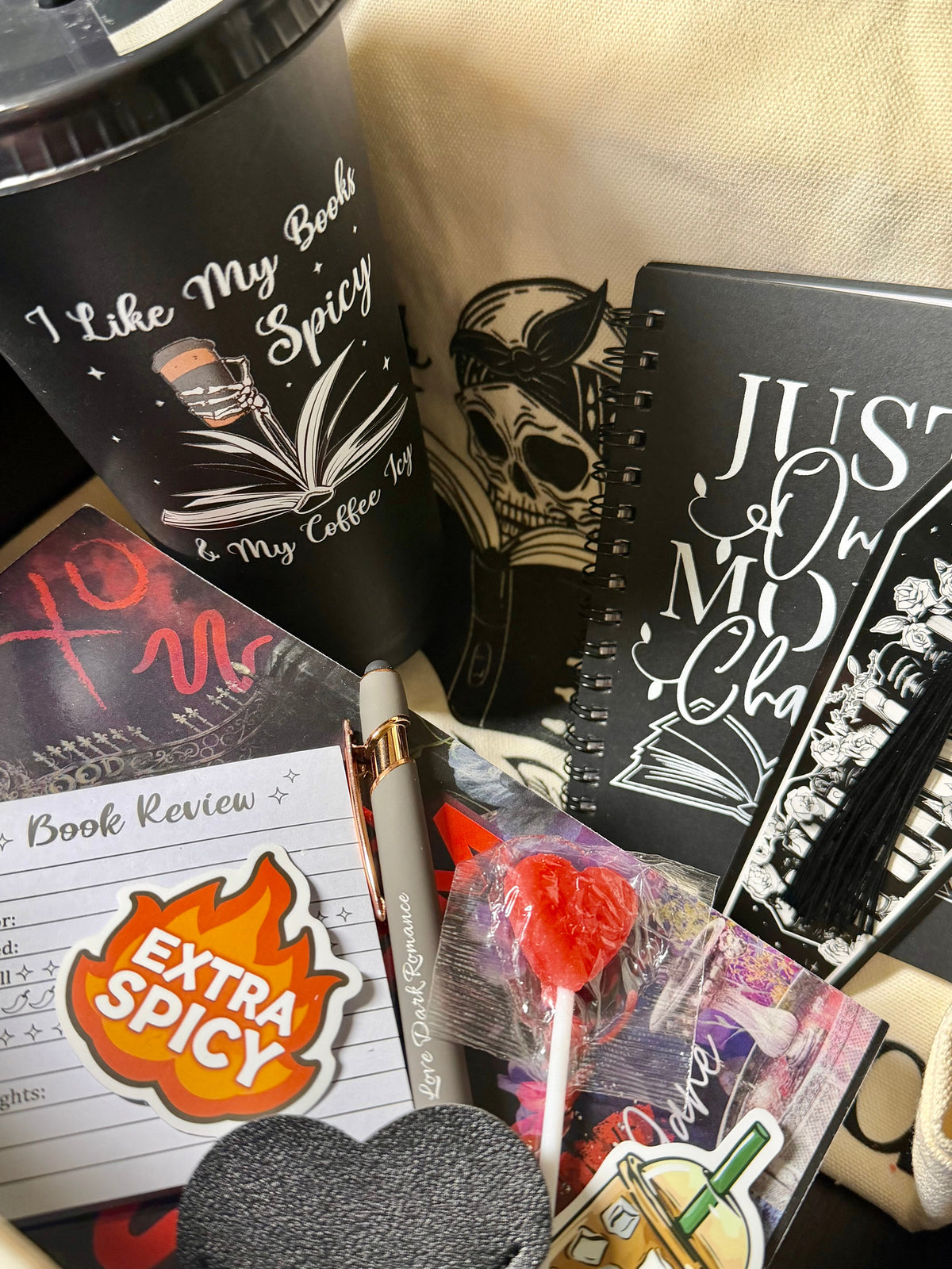 Dark Romance Treasure Box - Special Edition Books, Spa, Freshwater Pearls, Beach Theme