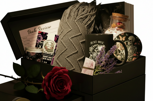 Luxury Special Edition Dark Romance Gift Basket: Book, Spa Set, Nook, Travel